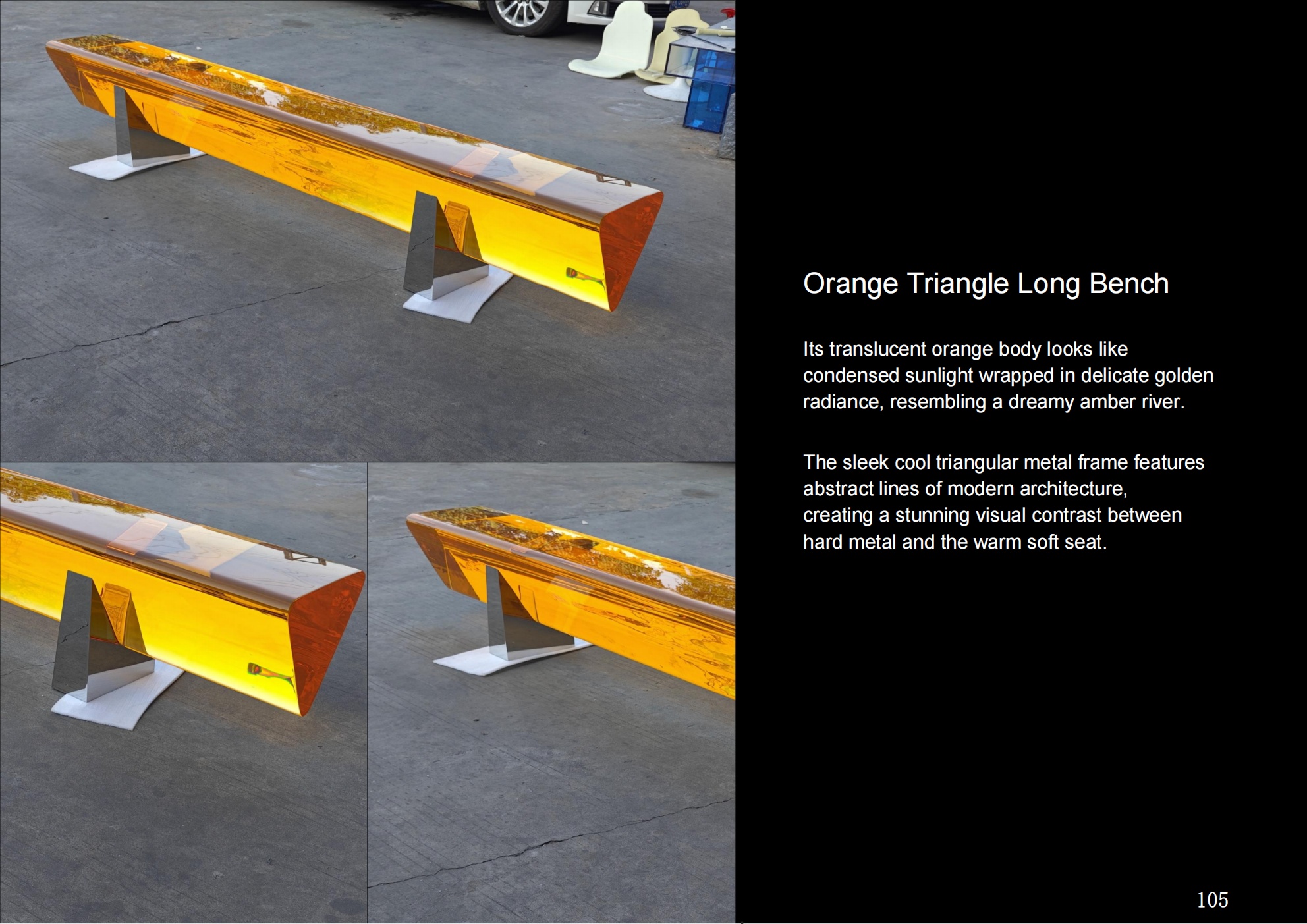 Orange Triangle Bench